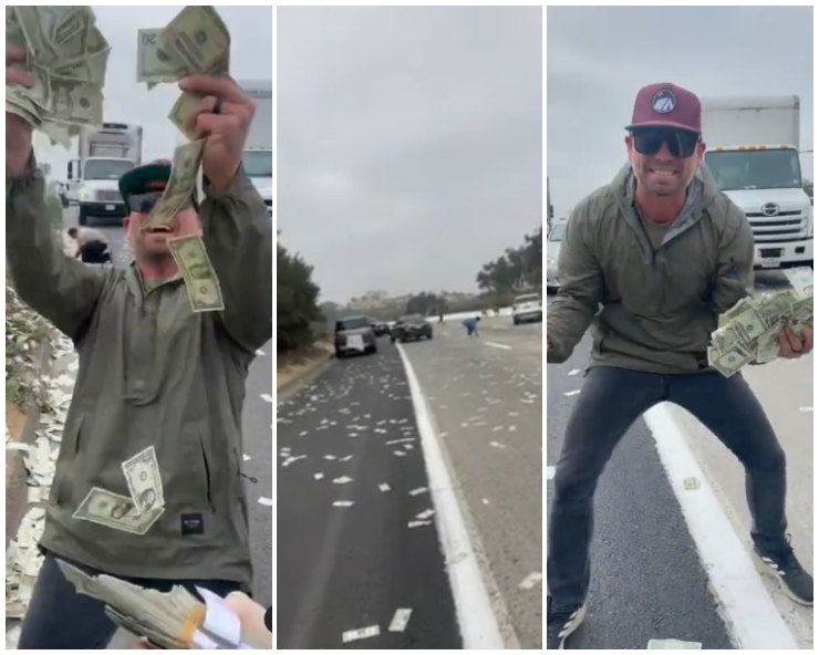 السماء تمطر دولارات في كاليفورنيا وإليكم ما حدث